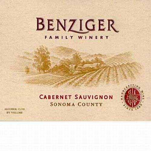 Benziger Cabernet Sauvignon Sonoma County 750ml – Wine Delight