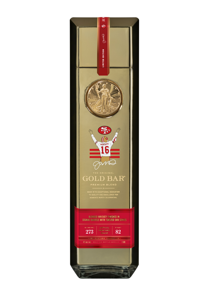 Gold Bar San Francisco 49ers Joe Montana Collection Premium Barrel Whiskey