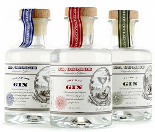 St. George Gin Dry Gin, Terroir Gin, Botanivore Gin 200ML 3 Pack