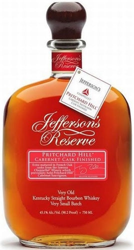 Jefferson Reserve Pritchard Hill Cabernet Cask Finish Very Old Kentucky Straight Bourbon Whiskey 750ml
