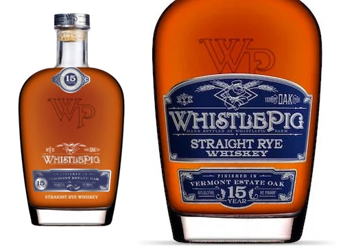 WhistlePig Straight Rye Whiskey Vermont Estate Oak FInish 15 Year 750ml