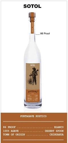 Puntagave Rustico Sotol 750ml  Wine Delight