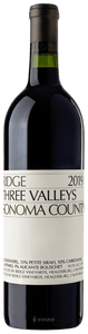 Ridge Three Valleys Sonoma County Red 750ml
