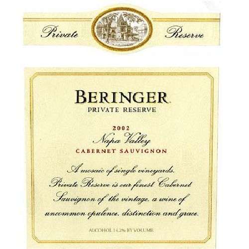 Beringer Reserve Cabernet Sauvignon 2002