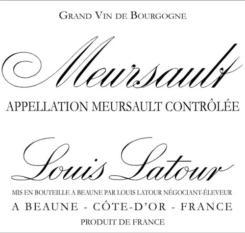 Maison Louis Latour Meursault Blanc 2015