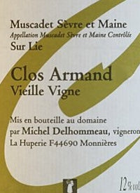 Michel Delhommeau Muscadet De Serve Et Maine White Wine Clos Armand Vieille Vigne 750ml