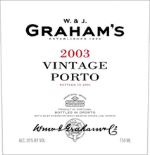 Load image into Gallery viewer, Graham&#39;s Vintage Porto 2003 Dessert &amp; Fortified Wine 750ml
