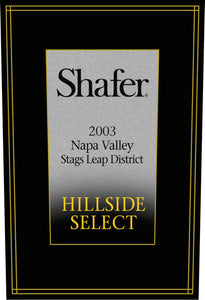 Shafer Hillside Napa Cabernet Sauvignon 2003